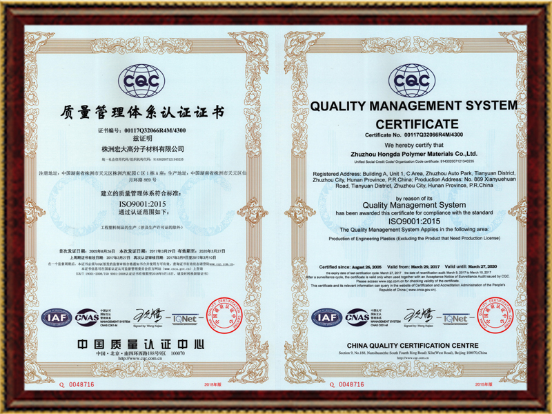 ISO Quality Management System Certification